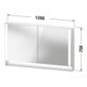 Duravit Uni-Spiegelschrank Typ E Qatego 120x75x15,5cm, graph ma, 2 Tür., wandhängend-3