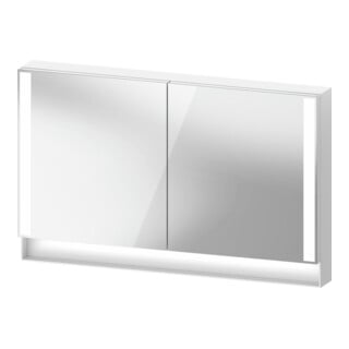 Duravit Uni-Spiegelschrank Typ E Qatego 120x75x15,5cm, we. ma, 2 Tür., wandhängend