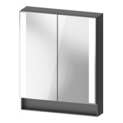 Duravit Uni-Spiegelschrank Typ E Qatego 60x75x15,5cm, graph ma, 2 Tür., wandhängend
