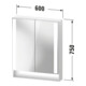 Duravit Uni-Spiegelschrank Typ E Qatego 60x75x15,5cm, graph ma, 2 Tür., wandhängend-3