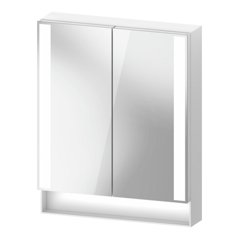 Duravit Uni-Spiegelschrank Typ E Qatego 60x75x15,5cm, we. ma, 2 Tür., wandhängend