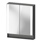 Duravit Uni-Spiegelschrank Typ F Qatego 60x75x15,5cm, graph ma, 2 Tür., wandhängend