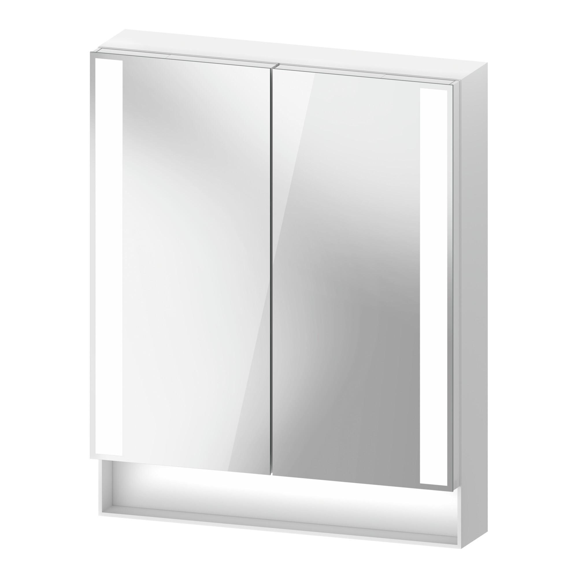 Duravit Uni-Spiegelschrank Typ F Qatego 60x75x15,5cm, we. ma, 2 Tür., wandhängend