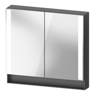 Duravit Uni-Spiegelschrank Typ F Qatego 80x75x15,5cm, graph ma, 2 Tür., wandhängend