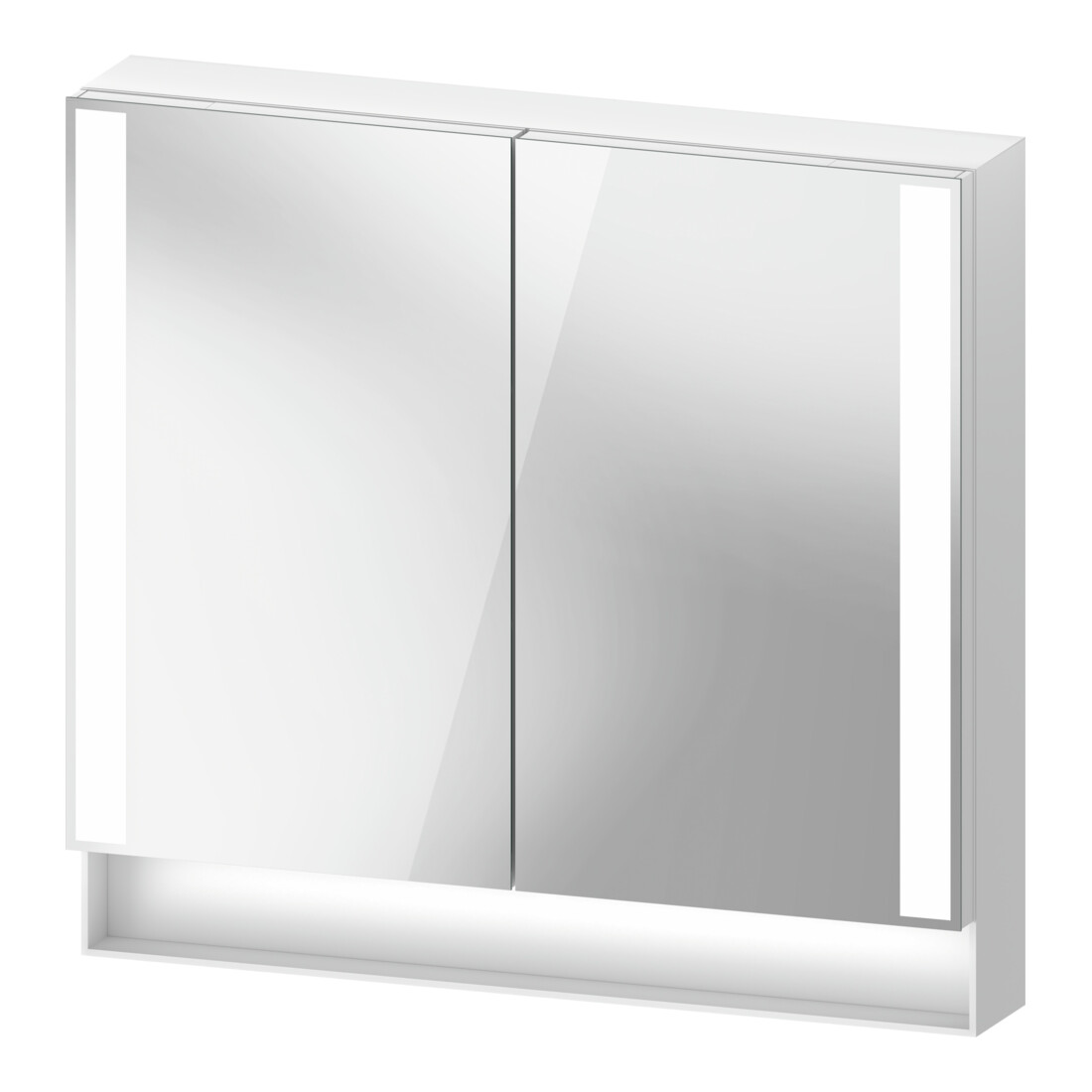 Duravit Uni-Spiegelschrank Typ F Qatego 80x75x15,5cm, we. ma, 2 Tür., wandhängend