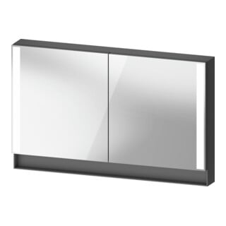 Duravit Uni-Spiegelschrank Typ J Qatego 120x75x15,5cm, graph ma, 2 Tür., wandhängend