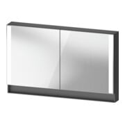 Duravit Uni-Spiegelschrank Typ J Qatego 120x75x15,5cm, graph ma, 2 Tür., wandhängend