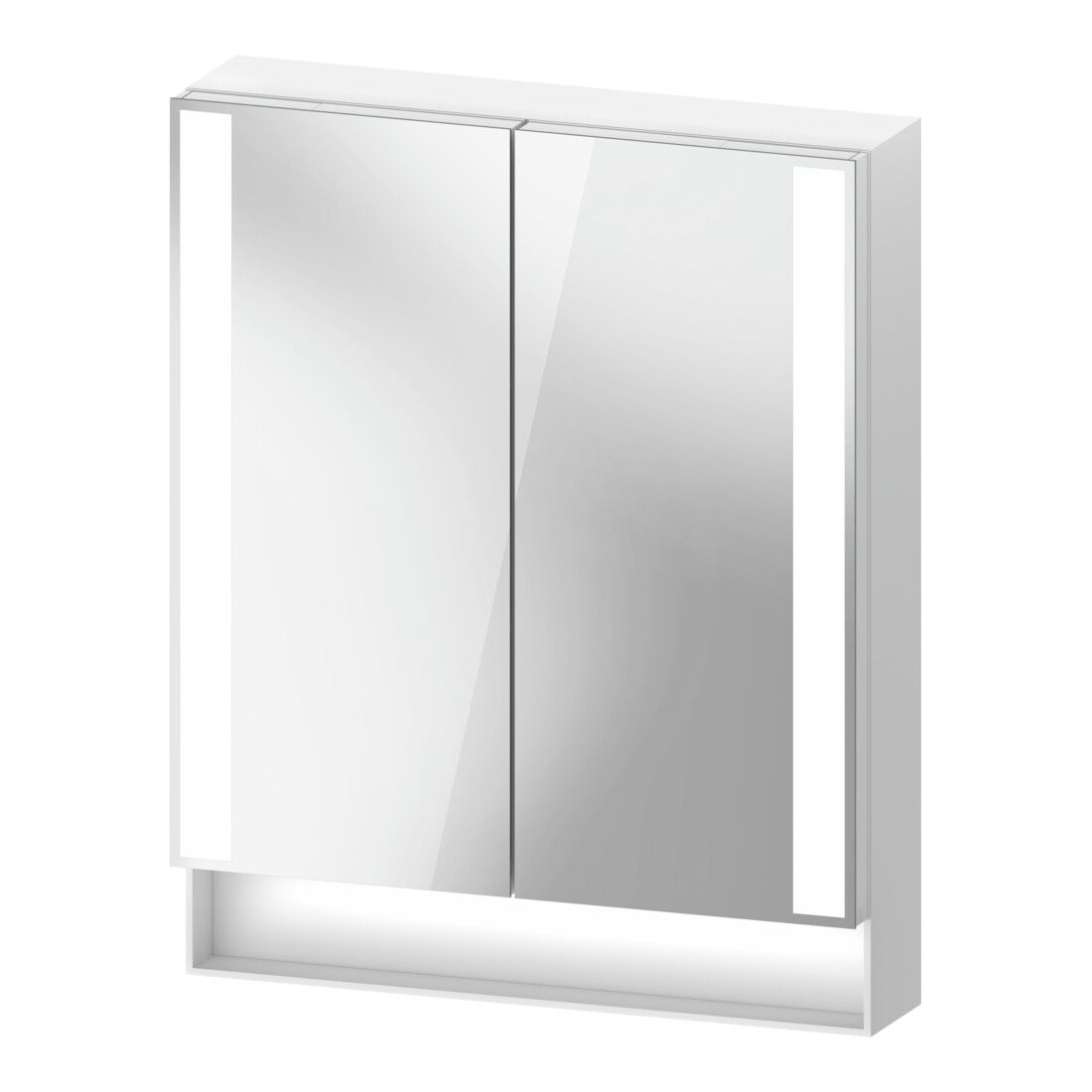 Duravit Uni-Spiegelschrank Typ J Qatego 60x75x15,5cm, we. ma, 2 Tür., wandhängend