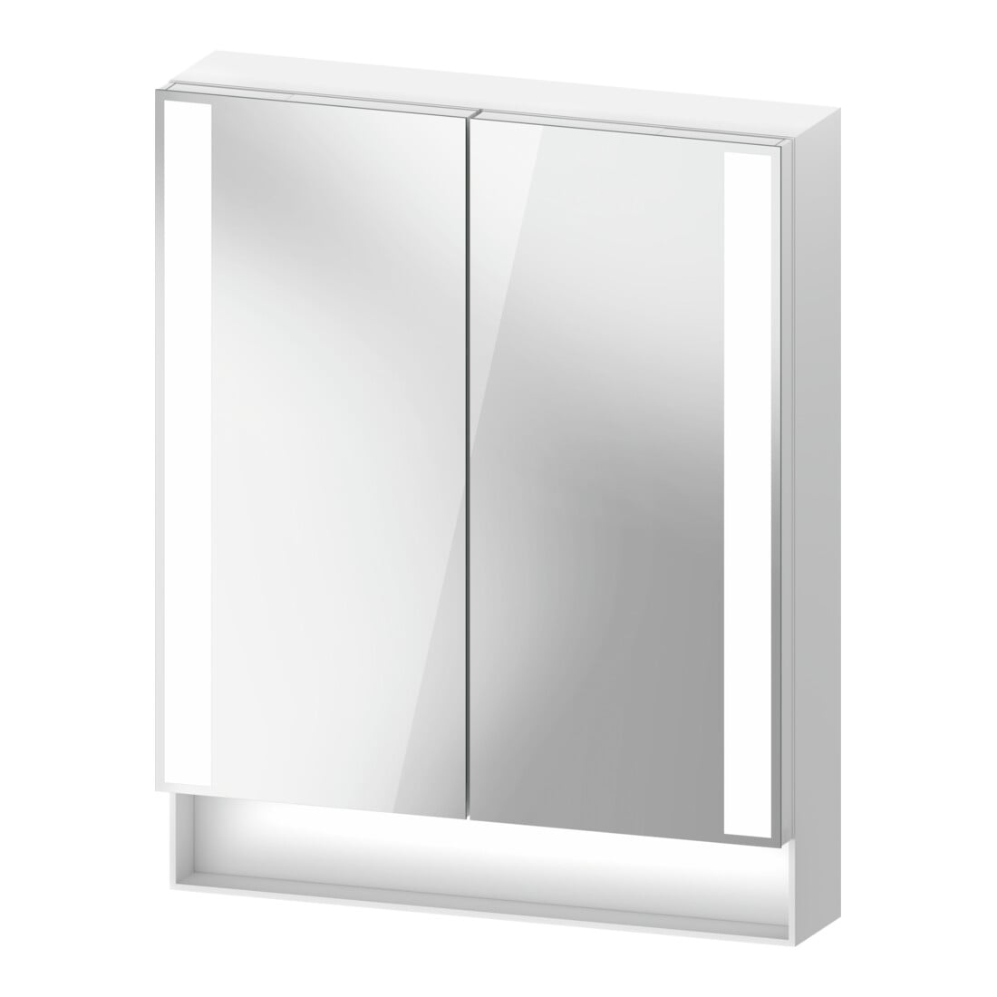 Duravit Uni-Spiegelschrank Typ J Qatego 60x75x15,5cm, we. ma, 2 Tür., wandhängend