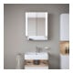 Duravit Uni-Spiegelschrank Typ J Qatego 60x75x15,5cm, we. ma, 2 Tür., wandhängend