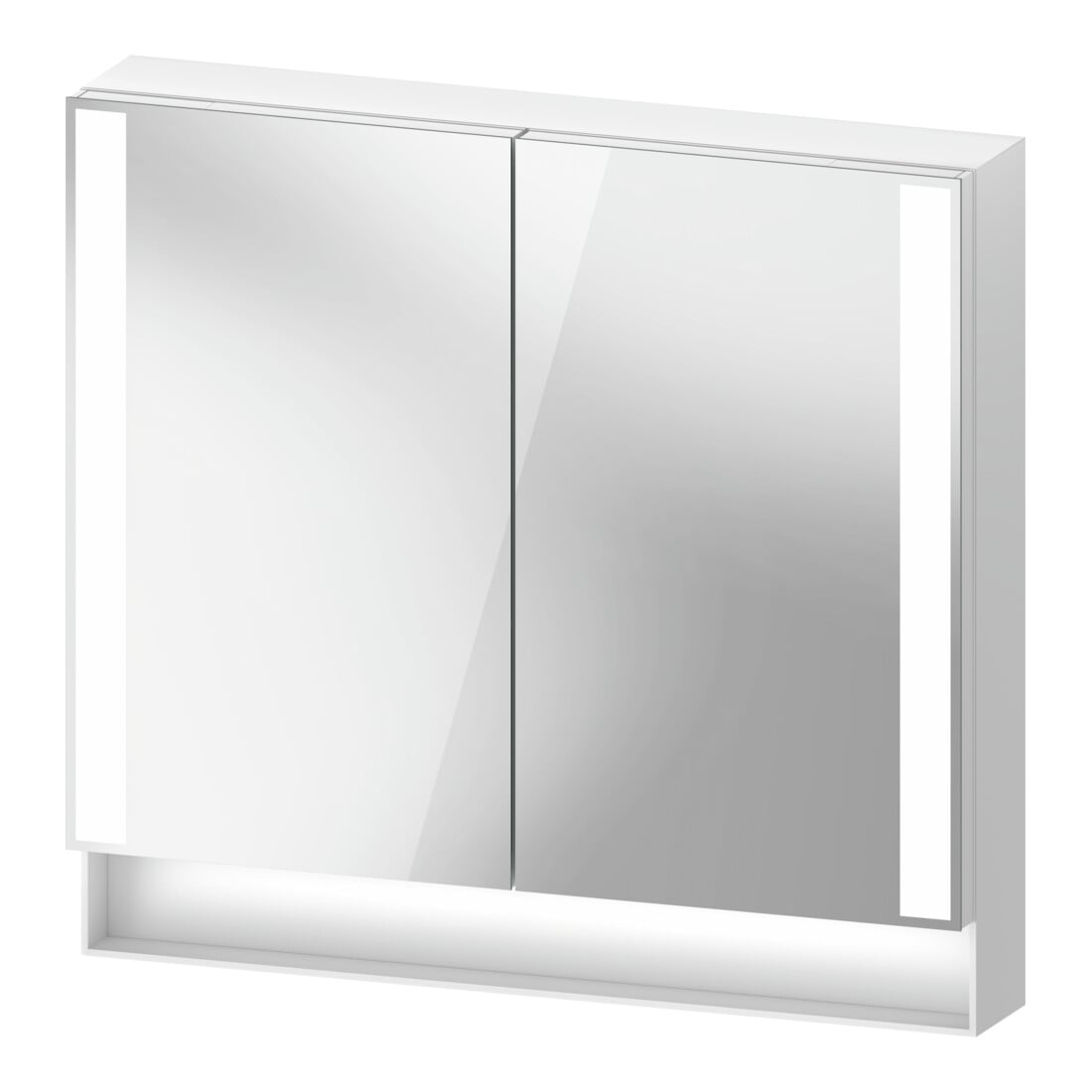 Duravit Uni-Spiegelschrank Typ J Qatego 80x75x15,5cm, we. ma, 2 Tür., wandhängend