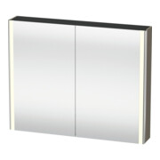 Duravit Uni-Spiegelschrank XSquare Steckd. CH 100x80x15,5cm, f G m, 2 Tür, LED, wandhängend