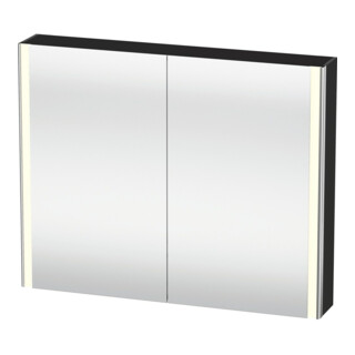 Duravit Uni-Spiegelschrank XSquare Steckd. CH 100x80x15,5cm, gra m, 2 Tür, LED, wandhängend