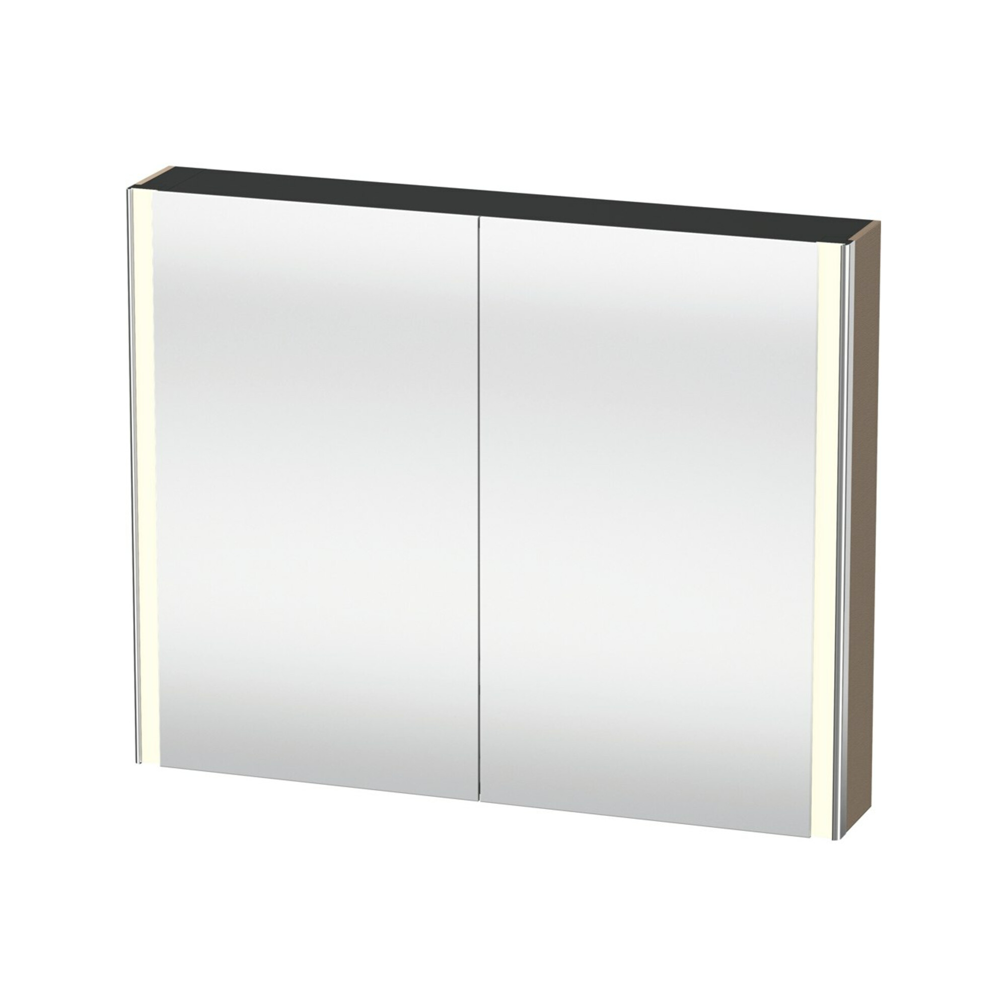 Duravit Uni-Spiegelschrank XSquare Steckd. CH 100x80x15,5cm, lei, 2 Tür, LED, wandhängend