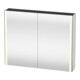 Duravit Uni-Spiegelschrank XSquare Steckd. CH 100x80x15,5cm, w hgl, 2 Tür, LED, wandhängend-1
