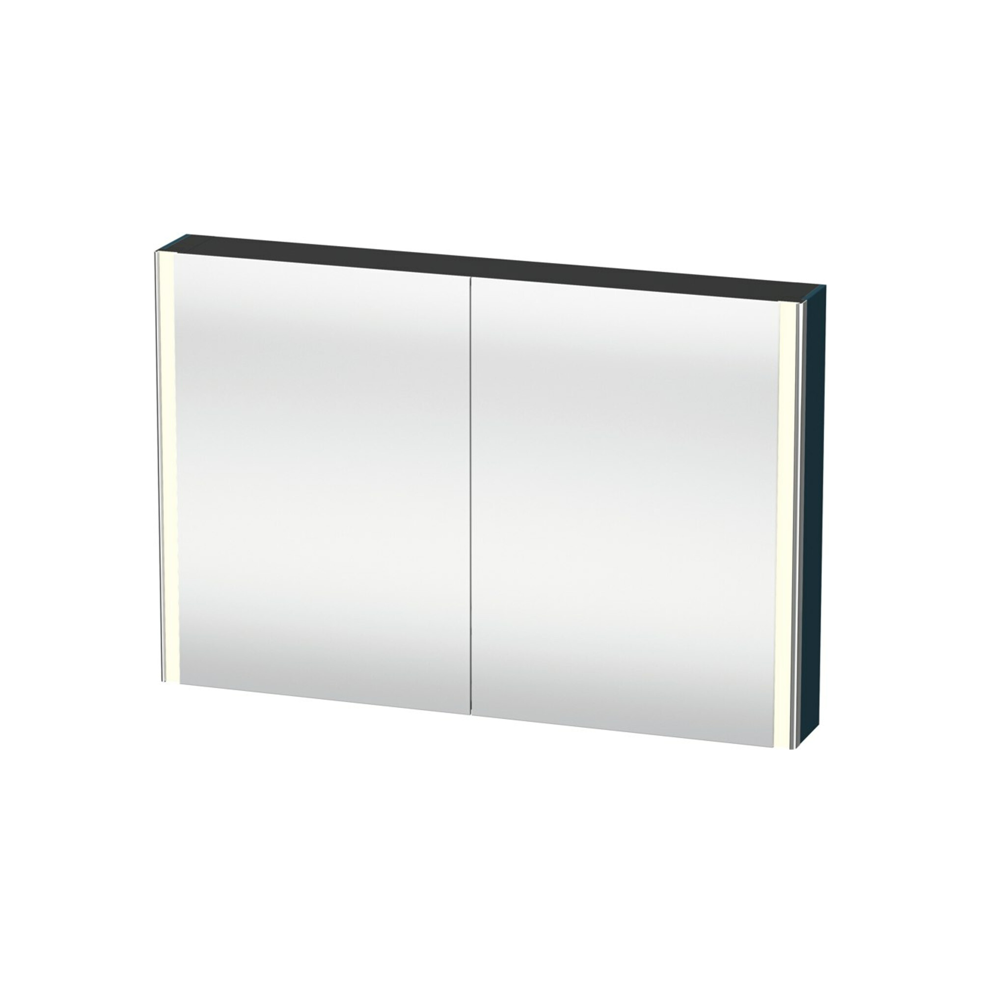 Duravit Uni-Spiegelschrank XSquare Steckd. CH 120x80x15,5cm, bl m, 2 Tür, LED, wandhängend