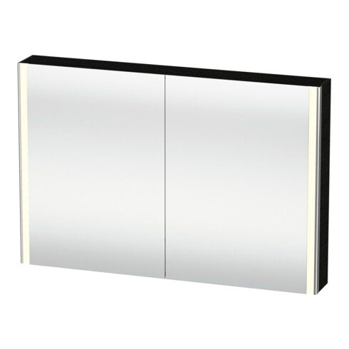 Duravit Uni-Spiegelschrank XSquare Steckd. CH 120x80x15,5cm, Ei sw, 2 Tür, LED, wandhängend