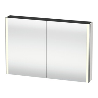Duravit Uni-Spiegelschrank XSquare Steckd. CH 120x80x15,5cm, w hgl, 2 Tür, LED, wandhängend