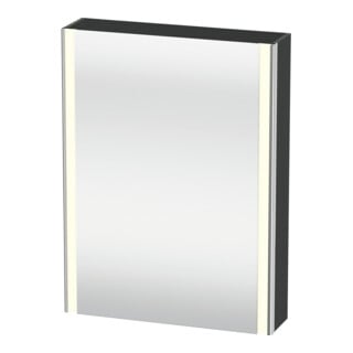 Duravit Uni-Spiegelschrank XSquare Steckd. CH 60x15x80cm, 1 Tür, o ES, An li, graph ma