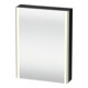 Duravit Uni-Spiegelschrank XSquare Steckd. CH 60x15x80cm, 1 Tür, o ES, An li, sw hgl-1