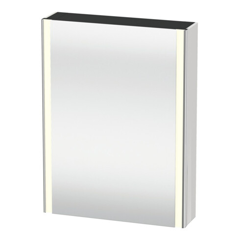 Duravit Uni-Spiegelschrank XSquare Steckd. CH 60x15x80cm, 1 Tür, o ES, An li, we. hgl