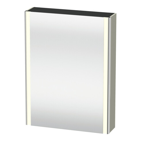 Duravit Uni-Spiegelschrank XSquare Steckd. CH 60x15x80cm, 1 Tür, o ES, An R, T s-matt