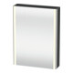 Duravit Uni-Spiegelschrank XSquare Steckd. CH 60x15x80cm, 1 Tür, o ES, An re, graph ma-1