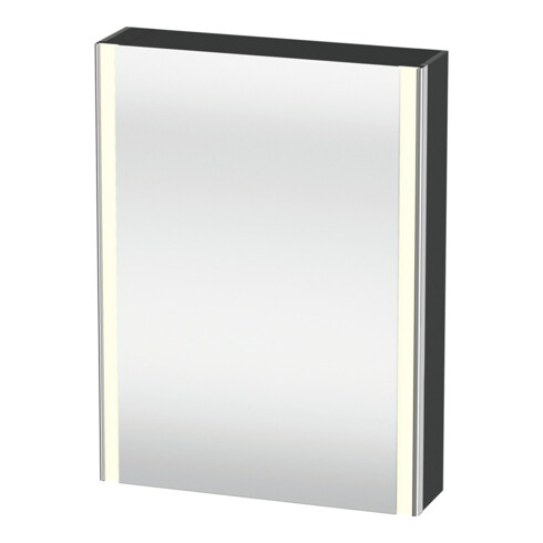 Duravit Uni-Spiegelschrank XSquare Steckd. CH 60x15x80cm, 1 Tür, o ES, An re, graph ma