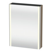 Duravit Uni-Spiegelschrank XSquare Steckd. CH 60x15x80cm, 1 Tür, o. ES, Anschl re, lei