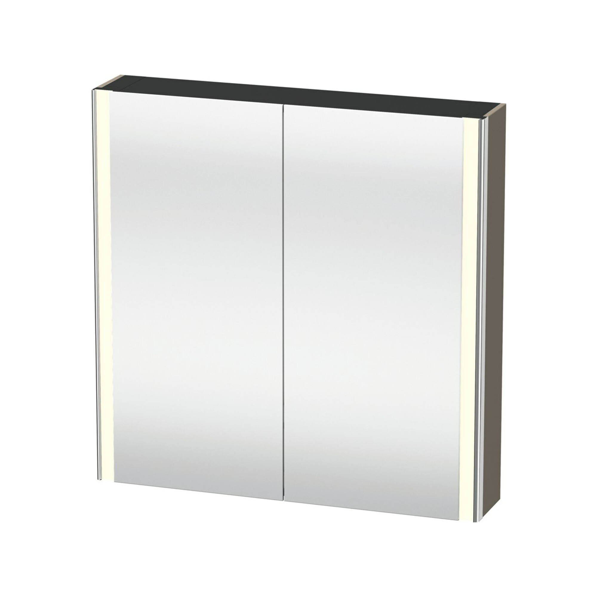 Duravit Uni-Spiegelschrank XSquare Steckd. CH 80x80x15,5cm, f G m, 2 Tür, LED, wandhängend