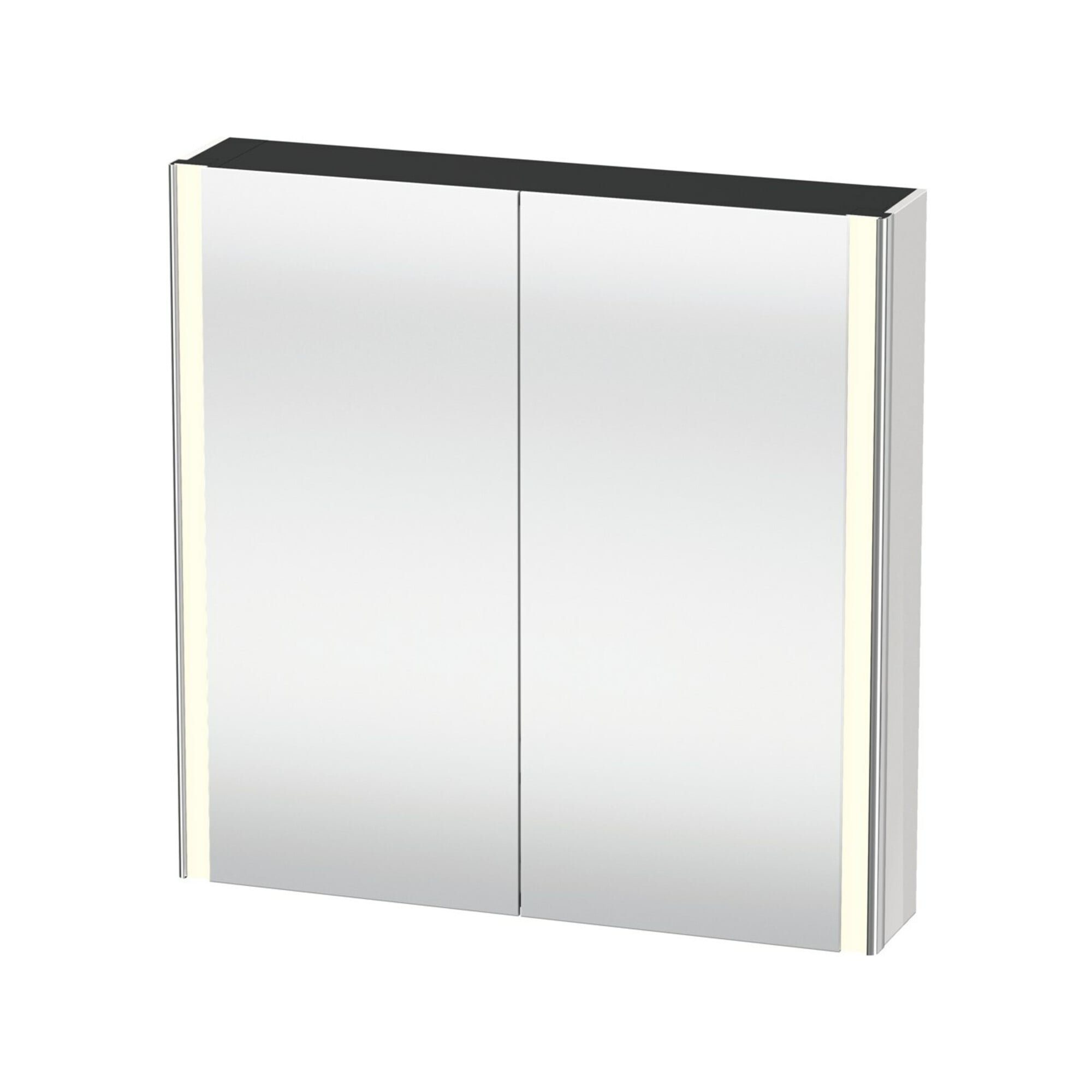 Duravit Uni-Spiegelschrank XSquare Steckd. CH 80x80x15,5cm, T matt, 2 Tür, LED, wandhängend