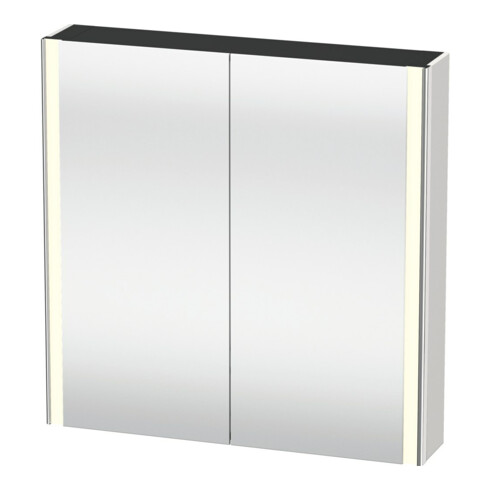 Duravit Uni-Spiegelschrank XSquare Steckd. CH 80x80x15,5cm, w m, 2 Tür, LED, wandhängend