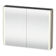 Duravit Uni-Spiegelschrank XSquare Steckd. F 100x80x15,5cm, ba ma, 2 Tür, LED, wandhängend-1