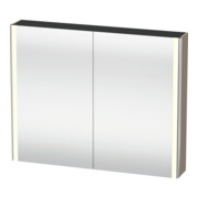 Duravit Uni-Spiegelschrank XSquare Steckd. F 100x80x15,5cm, ba ma, 2 Tür, LED, wandhängend