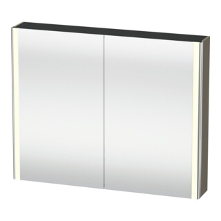 Duravit Uni-Spiegelschrank XSquare Steckd. F 100x80x15,5cm, f G m, 2 Tür, LED, wandhängend