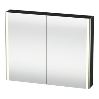 Duravit Uni-Spiegelschrank XSquare Steckd. F 100x80x15,5cm, gra m, 2 Tür, LED, wandhängend