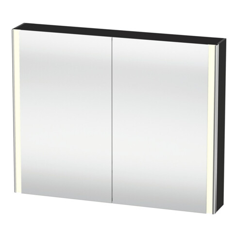 Duravit Uni-Spiegelschrank XSquare Steckd. F 100x80x15,5cm, gra m, 2 Tür, LED, wandhängend