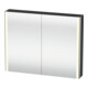 Duravit Uni-Spiegelschrank XSquare Steckd. F 100x80x15,5cm, gra ma, 2 Tür, LED, wandhängend-1