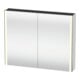 Duravit Uni-Spiegelschrank XSquare Steckd. F 100x80x15,5cm, w hgl, 2 Tür, LED, wandhängend-1