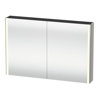 Duravit Uni-Spiegelschrank XSquare Steckd. F 120x80x15,5cm, bg ma, 2 Tür, LED, wandhängend