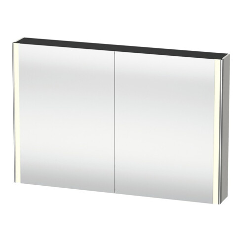 Duravit Uni-Spiegelschrank XSquare Steckd. F 120x80x15,5cm, bg ma, 2 Tür, LED, wandhängend