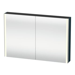 Duravit Uni-Spiegelschrank XSquare Steckd. F 120x80x15,5cm, bl m, 2 Tür, LED, wandhängend