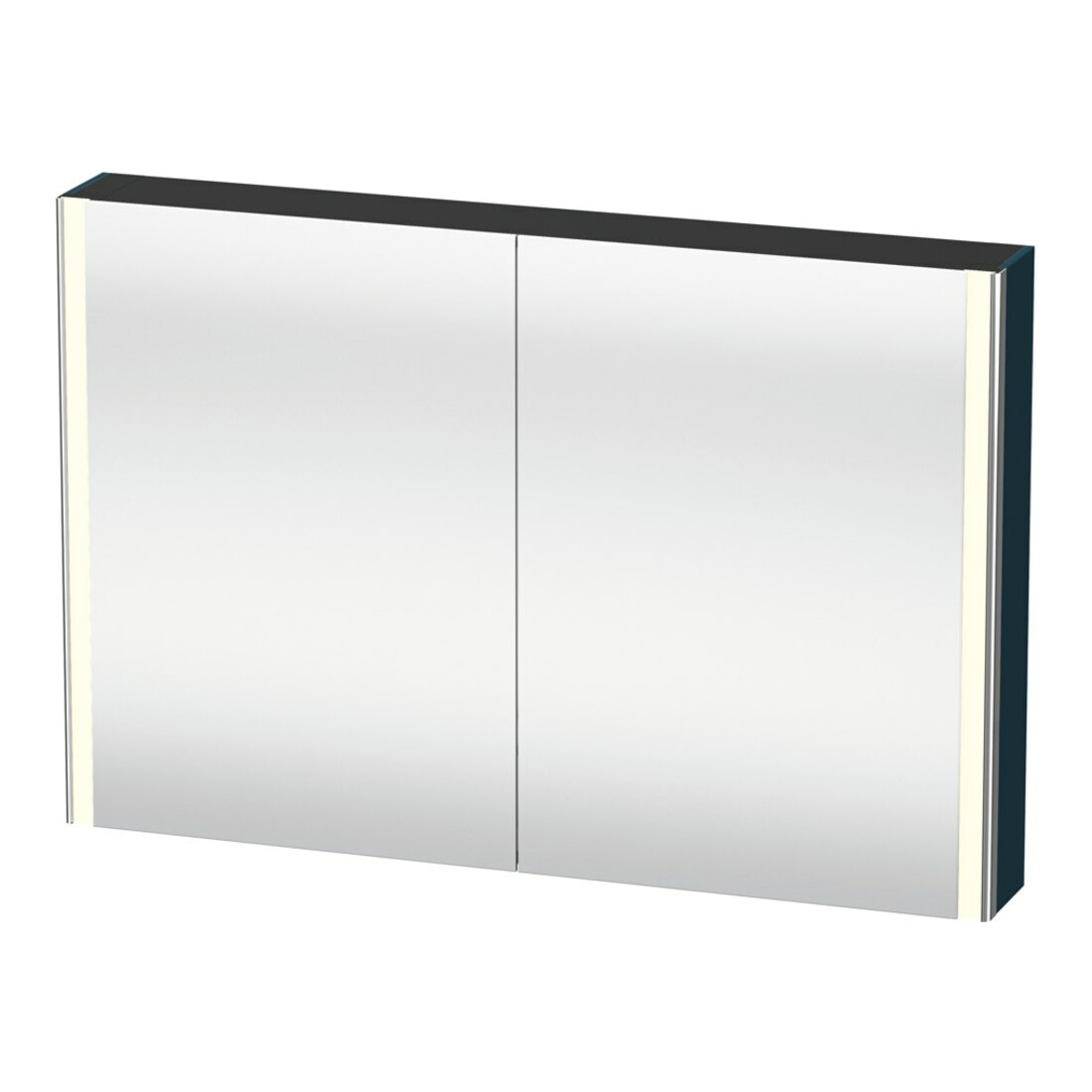 Duravit Uni-Spiegelschrank XSquare Steckd. F 120x80x15,5cm, bl m, 2 Tür, LED, wandhängend