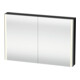 Duravit Uni-Spiegelschrank XSquare Steckd. F 120x80x15,5cm, sw hgl, 2 Tür, LED, wandhängend-1