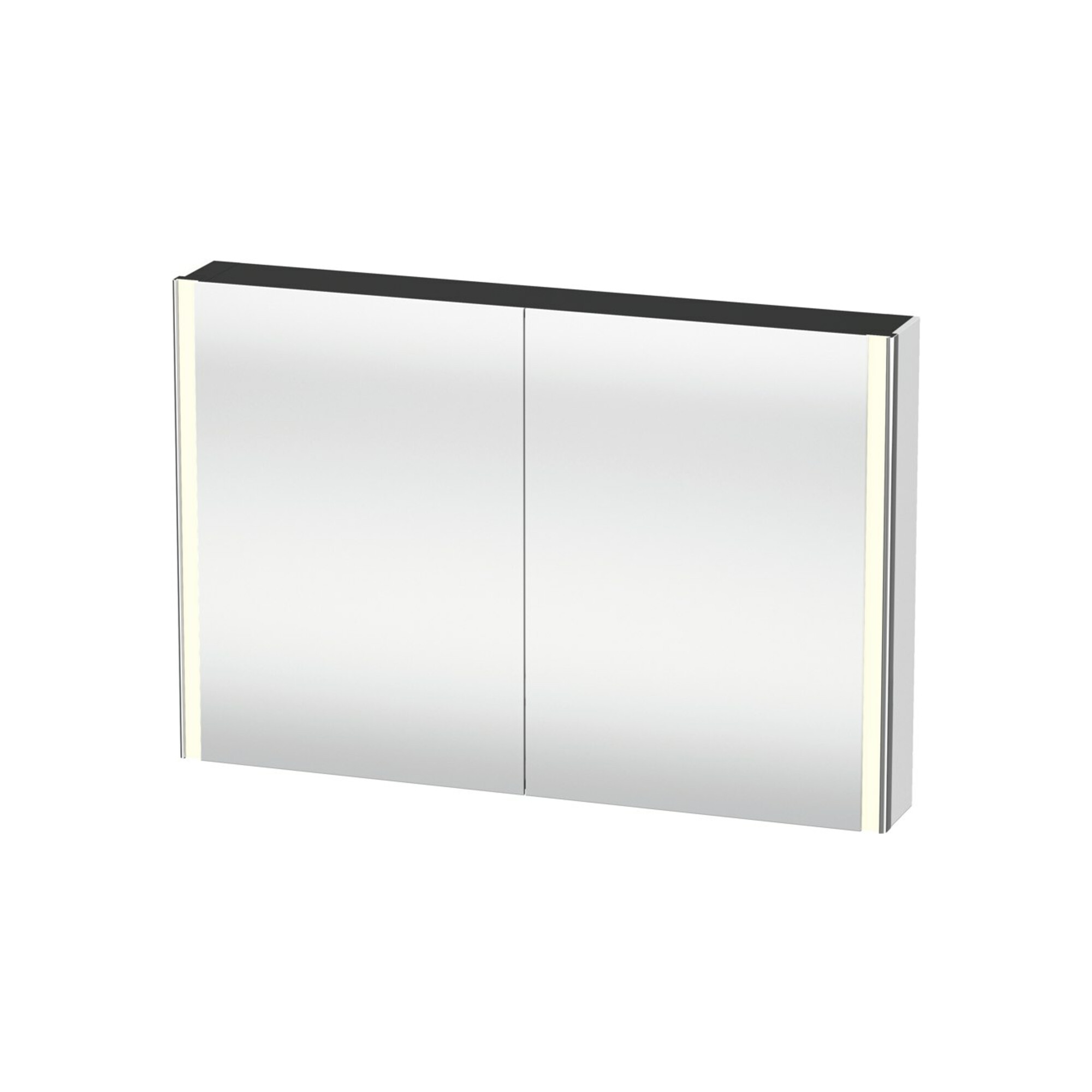 Duravit Uni-Spiegelschrank XSquare Steckd. F 120x80x15,5cm, we. ma, 2 Tür, LED, wandhängend