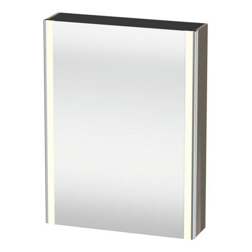 Duravit Uni-Spiegelschrank XSquare Steckd. F 60x15x80cm, 1 Tür, o ES, An L, f Gr hgl