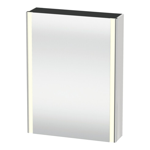 Duravit Uni-Spiegelschrank XSquare Steckd. F 60x15x80cm, 1 Tür, o ES, An li, we. hgl