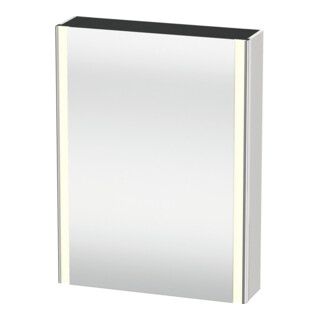 Duravit Uni-Spiegelschrank XSquare Steckd. F 60x15x80cm, 1 Tür, o ES, An R, w s-matt