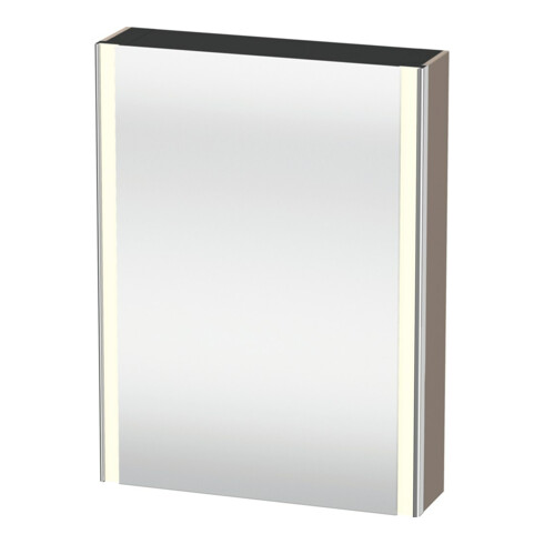 Duravit Uni-Spiegelschrank XSquare Steckd. F 60x15x80cm, 1 Tür, o ES, An re, bas. ma