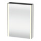 Duravit Uni-Spiegelschrank XSquare Steckd. F 60x15x80cm, 1 Tür, o ES, An re, we. hgl-1